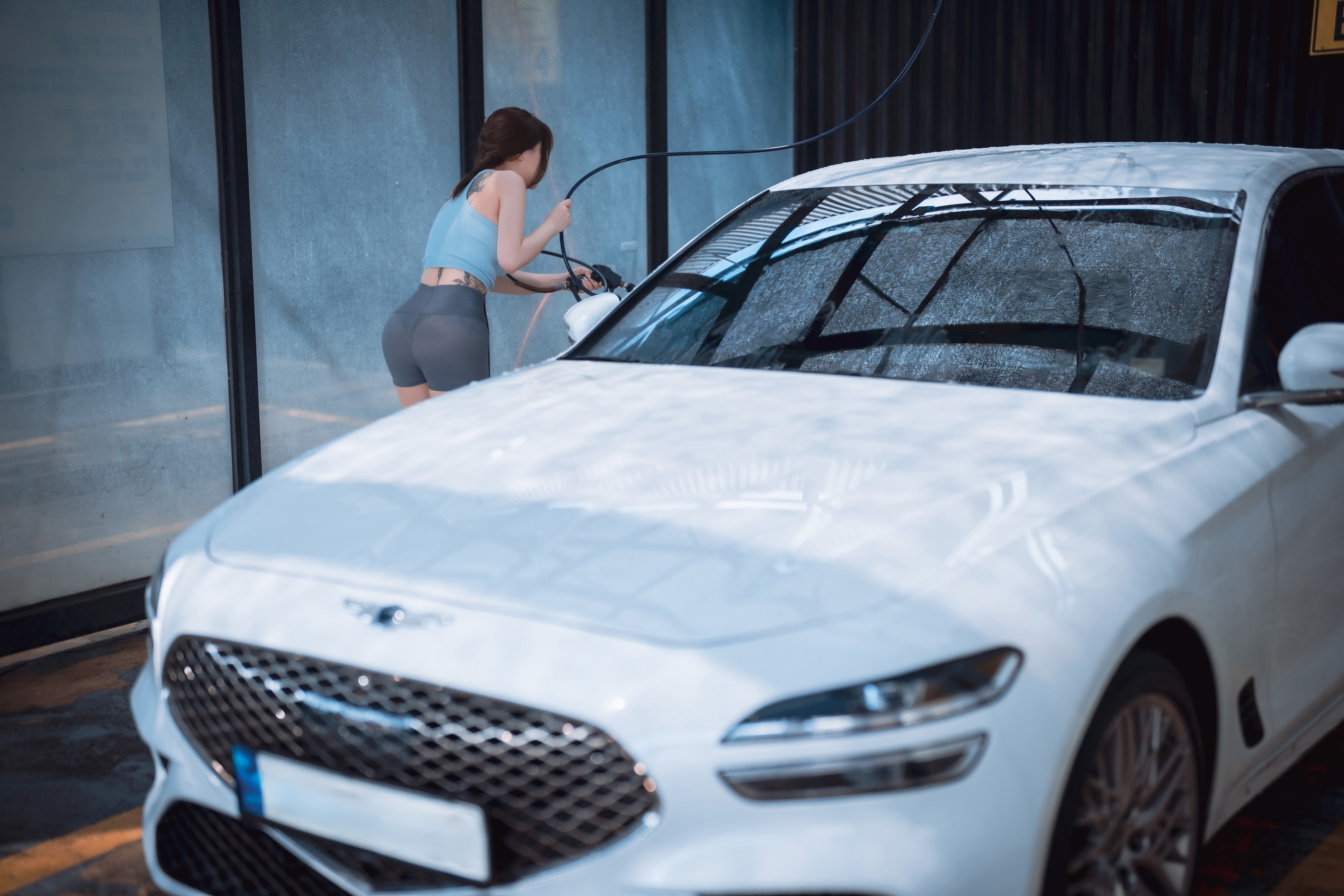 图片[1]-孫樂樂 – NO.088 손예은(孫樂樂Son Ye-Eun) DJAWA Photo – Son Ye Eun – Wash My Car [170P]-XikXak